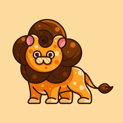 ILLUSTRATION OF CUTE LION