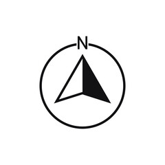 north arrow vector icon. north arrow symbol icon