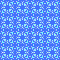 Geometric vector pattern with Aquamarine and blue colors. abstract ornament for wallpapers and backgrounds.
