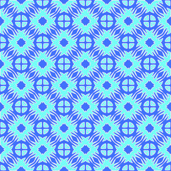 Geometric vector pattern with Aquamarine and blue colors. abstract ornament for wallpapers and backgrounds.