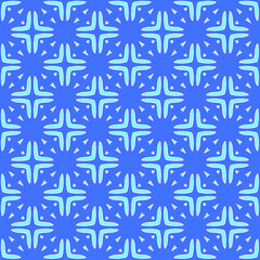 Geometric vector pattern with Aquamarine and blue colors. abstract ornament for wallpapers and backgrounds.