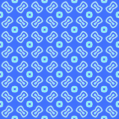 Geometric vector pattern with Aquamarine and blue colors. abstract ornament for wallpapers and backgrounds.