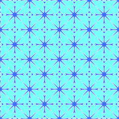 Geometric vector pattern with Aquamarine and blue colors. abstract ornament for wallpapers and backgrounds.