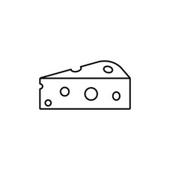 Cheese simple food icon in trendy style isolated
