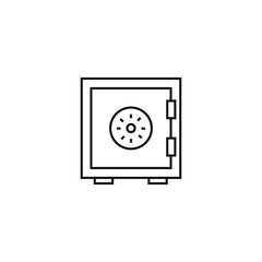 Safe outline icon