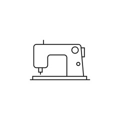 Electric sewing machine line icon. linear style sign for mobile concept and web design.