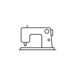 Electric sewing machine line icon. linear style sign for mobile concept and web design.