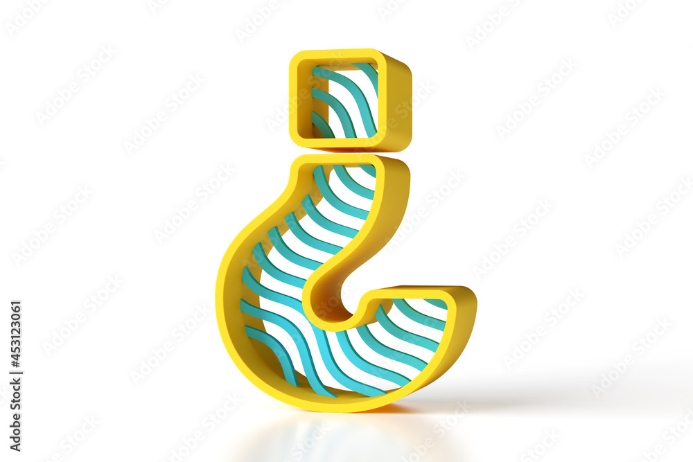 Poster question mark sign new modern and fresh style 3d design. great font for headers, posters, web advert