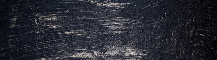 Elegant dark background with black shadow border and old vintage grunge texture. Banner design.