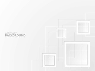 gray abstract background with square shapes and lines