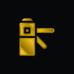 Obraz premium Access gold plated metalic icon or logo vector