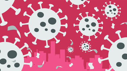 The illustrate of coronavirus COVID-2019 among in the cities BG.