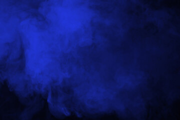 Dark blue color smoke background