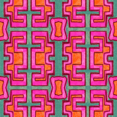 stylized ethnic pattern.