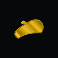Obraz na płótnie Canvas Barrett gold plated metalic icon or logo vector