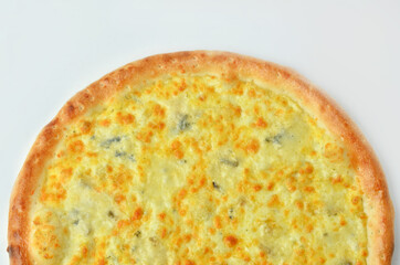 cheese pizza classic italian homemade pizza top view