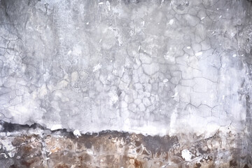 Cement wall old texture with cracked patterns for grey brown background