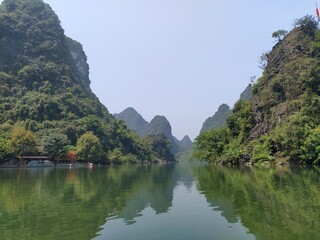 landscape, mountains, sea