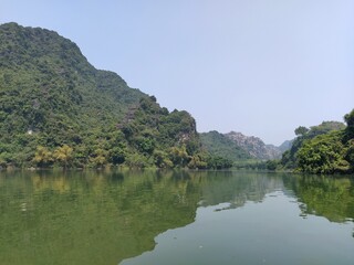 landscape, mountains, sea