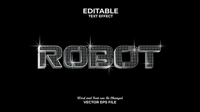 Robot Editable Text Effect