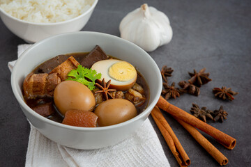Stewed Pork and Egg with Five Spices