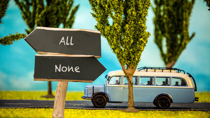 Street Sign to All versus None