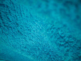 Fototapeta na wymiar blue cotton towel texture