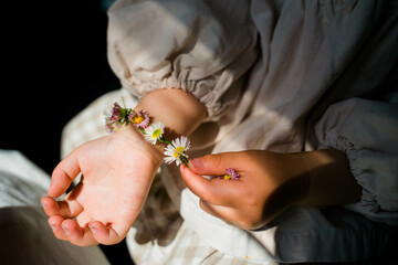 花のブレスレット