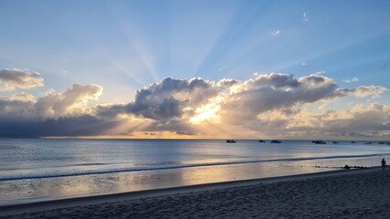 Obraz premium sunset over the sea