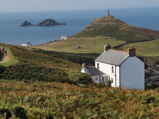 cape cornwall in penwith england uk 