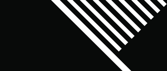Abstract black and white geometric lines. Background with diagonal lines. Modern dark abstract vector texture.