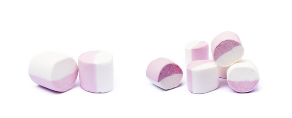 marshmallow sweet isolated on white background