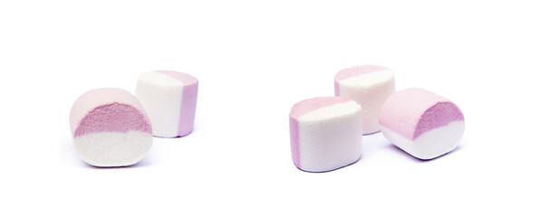 marshmallow sweet isolated on white background