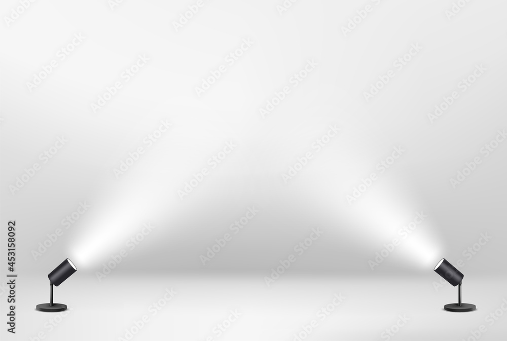 Poster empty stage with copy space