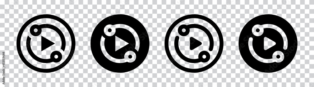 Poster reverse arrow icon symbol vector. transition icon. black transition or reverse vector icons designs 
