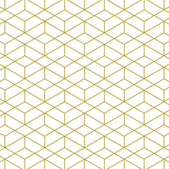 Abstract Vector Line Art Pattern Golden Color. Pattern Background, Stock Illustration.