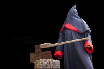 halloween witch with broom