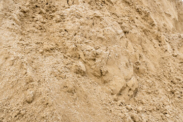 Coarse Sand pile and Find Granular Sand pile and fill Sand pile. used to make concrete  , to create  path , to create  floor. Sand texture , Sand  background and Sand isolated.