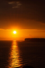 Fototapeta premium sunset over the sea