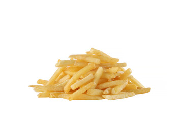 french fries on a white background, isolated. Fast food