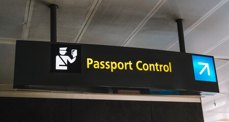Passport Control in the Airport