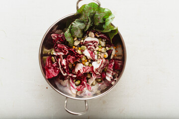 Cabbage and bean salad