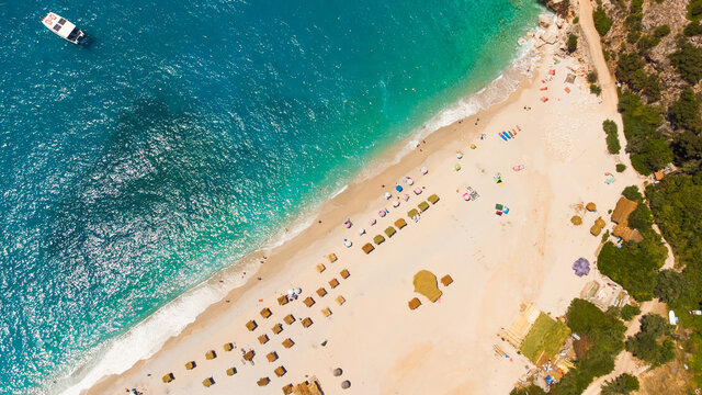 Gjipe Beach, famous beach in Albania