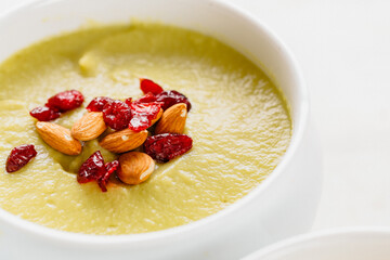 Carrot and pumpkin soups