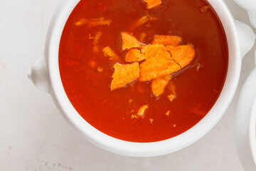 Carrot and pumpkin soups