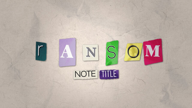 Ransom Note Title
