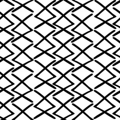 Trendy seamless pattern with graphic abstract shapes. Geometric wallpaper, cover design.