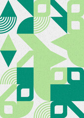 Fototapeta premium Abstract Geometric Pattern generative computational art illustration
