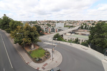 Vue d'ensemble de la ville de Poitiers depuis l'auditorium, ville de Poitiers, departement de la...