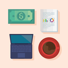 four personal finances icons